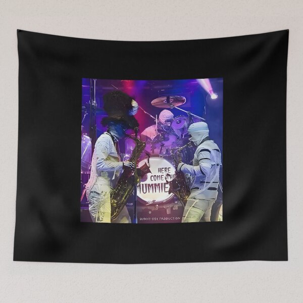 Item preview, The Mummies – Funk Rock Stage Art with Spooky Vibes designed and sold by donestufosaf.