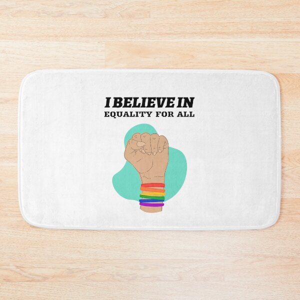 Item preview, I Believe in Equality For All – Inspirational Social Justice Quote Design designed and sold by Cultradesign.