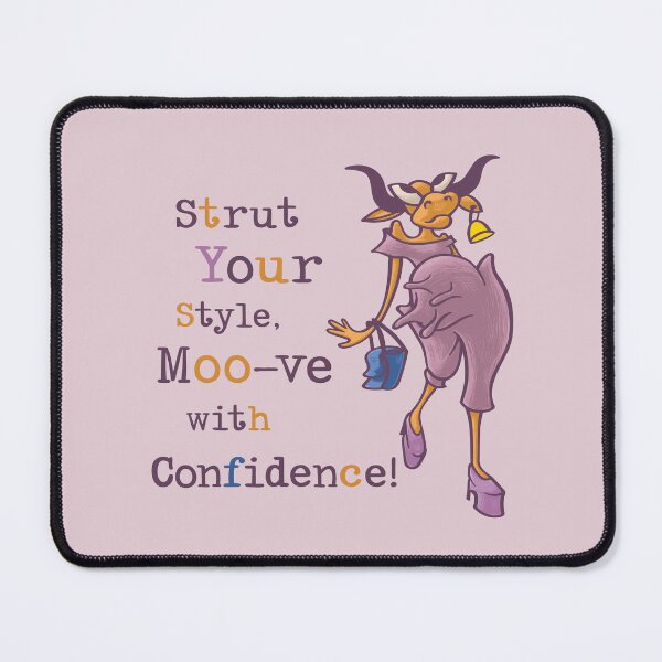 Item preview, Funny Fashionable Cow Strutting on Runway designed and sold by Pink Writer.