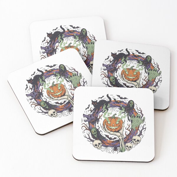 Item preview, Spooky Vintage Halloween Monster Circle designed and sold by griez.