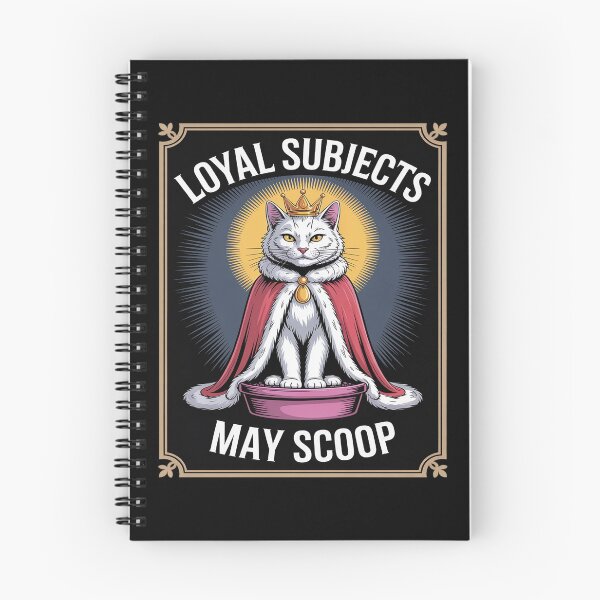 Item preview, Funny Cat Loyal Subjects May Scoop Cat Litter Box Cat designed and sold by petrichorsworld.