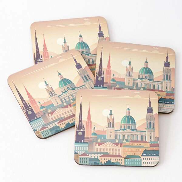 Item preview,   Minimalist skyline of Vienna designed and sold by paulrommer.