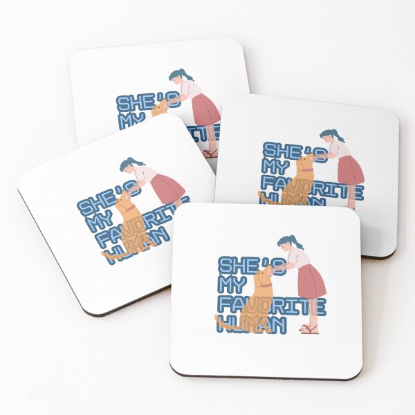 Item preview, She’s My Favorite Human – Cute Dog Love Quote designed and sold by drdoodle92 Art.