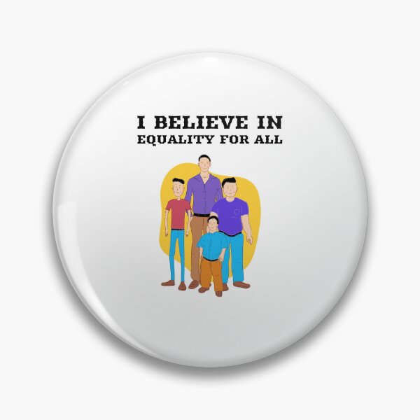 Item preview, I Believe in Equality For All – Inspirational Social Justice Quote Design designed and sold by Cultradesign.