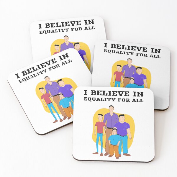 Item preview, I Believe in Equality For All – Inspirational Social Justice Quote Design designed and sold by Cultradesign.