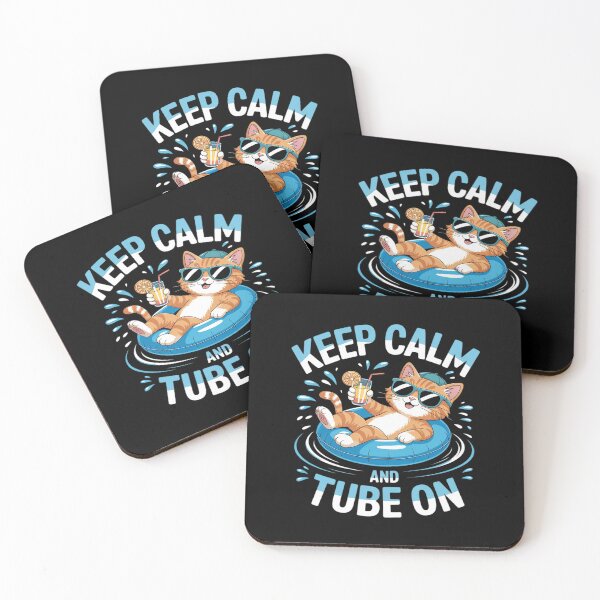Item preview, Funny Cat on River tube - Cat chilling and River Tubing designed and sold by petrichorsworld.