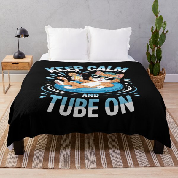 Item preview, Funny Cat on River tube - Cat chilling and River Tubing designed and sold by petrichorsworld.