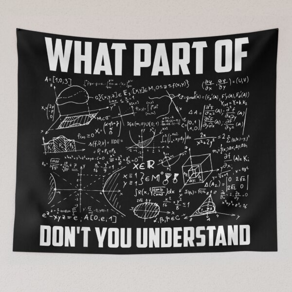 Item preview, What Part Of Don't You Understand Math Formulas Science Geek designed and sold by LakenDraphil.