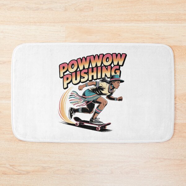 Item preview, Powwow Pushing • Indigenous Skateboard Kick-Push Art designed and sold by Blok45.
