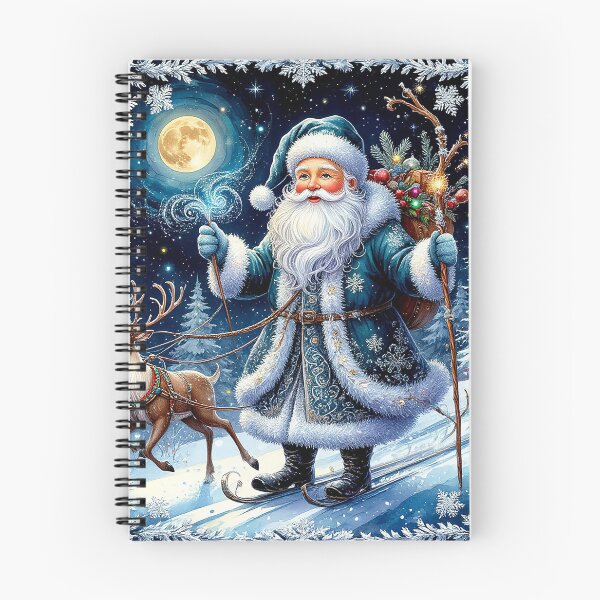 Item preview, Winter Santa Magic – Father Christmas and Reindeer designed and sold by AmetistLight.