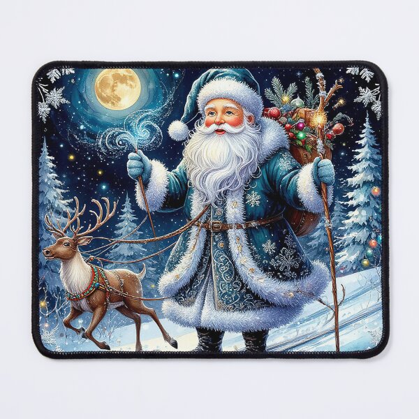 Item preview, Winter Santa Magic – Father Christmas and Reindeer designed and sold by AmetistLight.