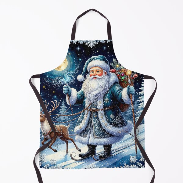 Item preview, Winter Santa Magic – Father Christmas and Reindeer designed and sold by AmetistLight.