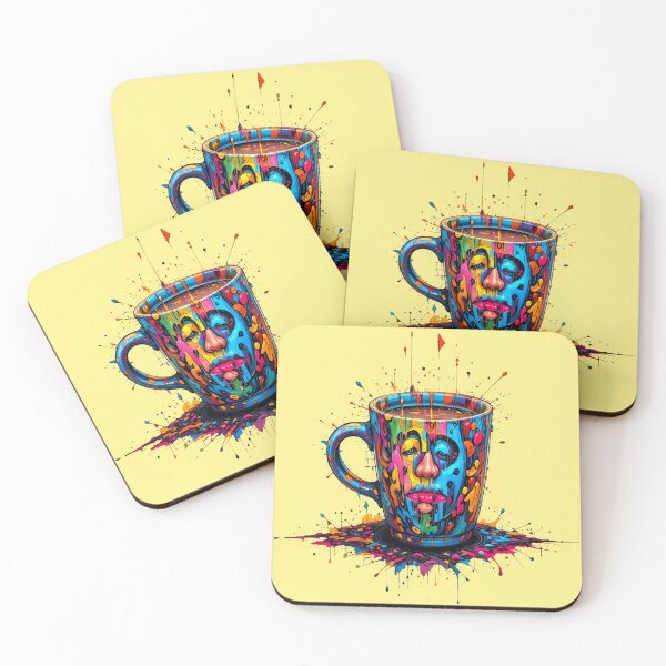 Item preview, A colorful cup of coffee should help you wake up! designed and sold by Hot4Shirt.