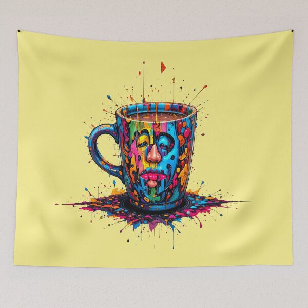 Item preview, A colorful cup of coffee should help you wake up! designed and sold by Hot4Shirt.