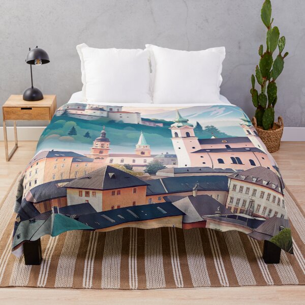 Item preview, Minimalist skyline of Salzburg designed and sold by paulrommer.