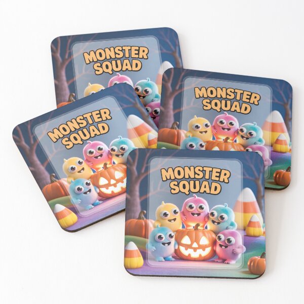Aperçu de l'œuvre Monster Squad – Monstres pastel mignons avec citrouille créée et vendue par ClearPulse.