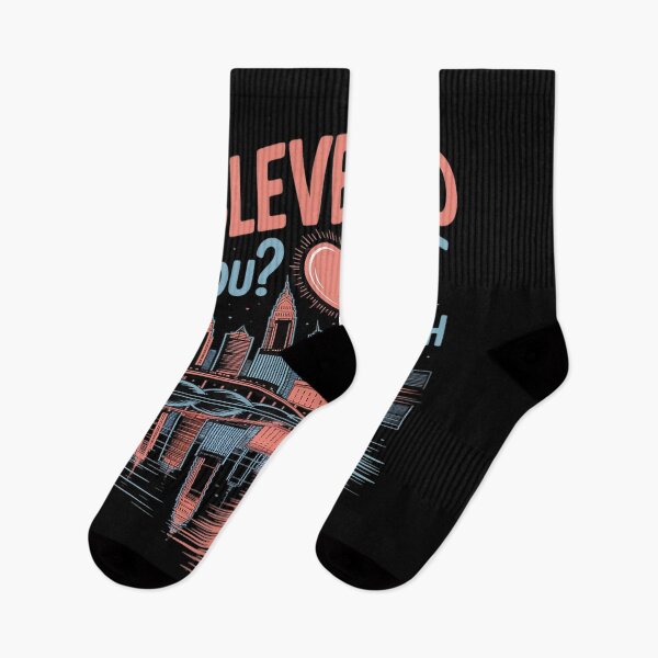 Item preview, Funny Cleveland Ohio Night Skyline designed and sold by petrichorsworld.