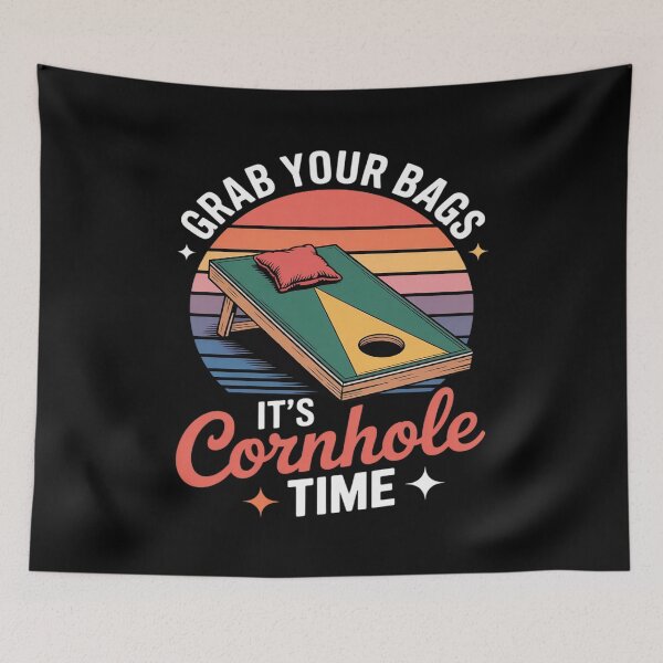 Item preview, Funny Cornhole Team Summer Vacation designed and sold by petrichorsworld.