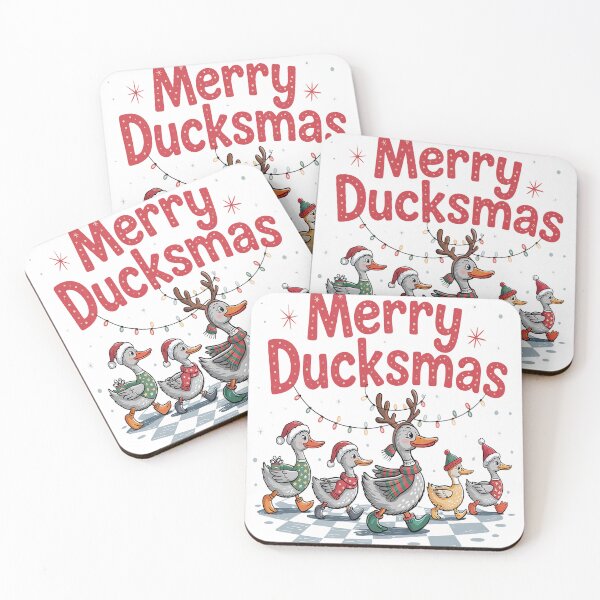 Item preview, Merry duckmas christmas ducks santa hat designed and sold by VladoZork.