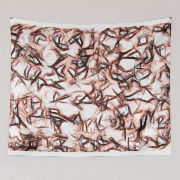 Item preview, Abstract Lines in Pink and Burgundy  designed and sold by Poetic Patterns Studio.