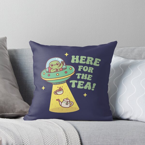 Item preview, Funny Alien Here For The Tea designed and sold by rustydoodle.