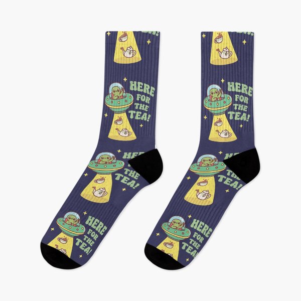 Item preview, Funny Alien Here For The Tea designed and sold by rustydoodle.