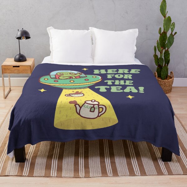 Item preview, Funny Alien Here For The Tea designed and sold by rustydoodle.