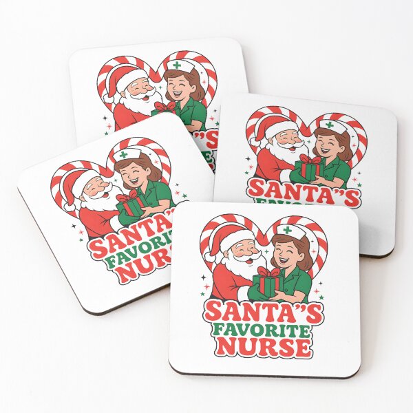 Item preview, Santa’s Favorite Nurse – Funny Christmas T-Shirt designed and sold by Graphic Therapist.