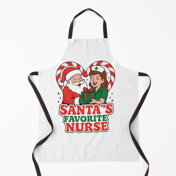 Item preview, Santa’s Favorite Nurse – Funny Christmas T-Shirt designed and sold by Graphic Therapist.