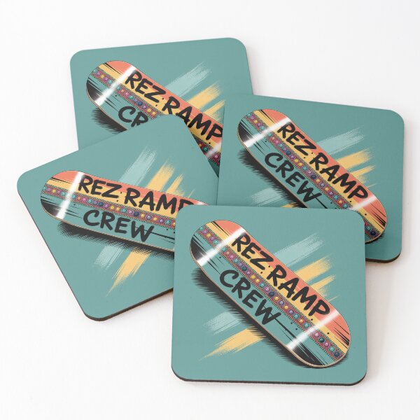 Item preview, Rez Ramp Crew • Bead-Stripe Skate Deck Graphic designed and sold by Blok45.