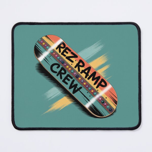 Item preview, Rez Ramp Crew • Bead-Stripe Skate Deck Graphic designed and sold by Blok45.