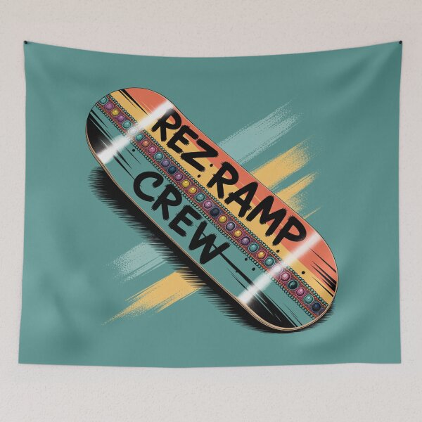 Item preview, Rez Ramp Crew • Bead-Stripe Skate Deck Graphic designed and sold by Blok45.