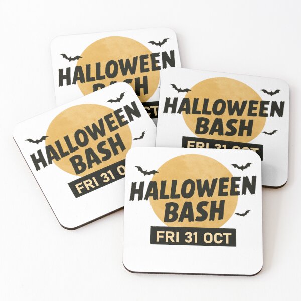 Item preview, Bold Halloween Bash Design with Bats and Full Moon designed and sold by RuweisVibes.