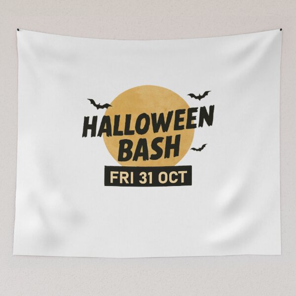 Item preview, Bold Halloween Bash Design with Bats and Full Moon designed and sold by RuweisVibes.