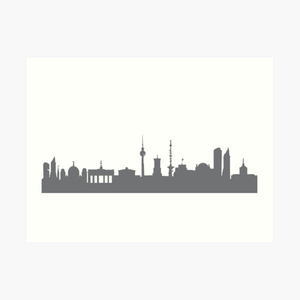 Berlin in gray Art Print