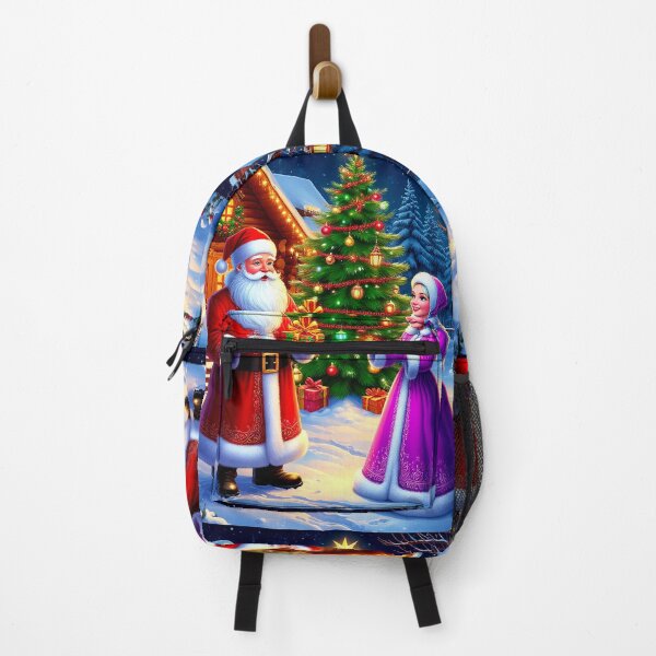 Item preview, Christmas Gift Exchange – Santa and Snow Maiden by the Tree designed and sold by AmetistLight.