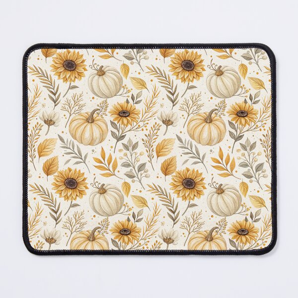 Item preview, Aesthetic autumnal design with golden pumpkins and sunflowers designed and sold by Merrylands Artshop.
