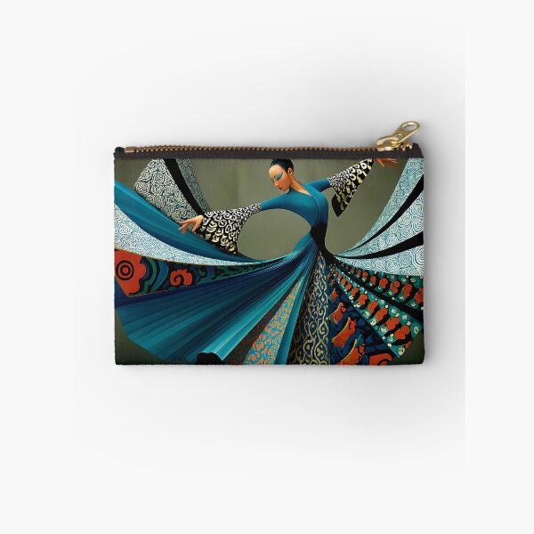 Item preview, Elegant Dance in Vibrant Blue and Patterned Flow designed and sold by Artessie.