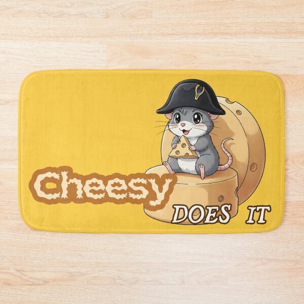 Item preview, Cheesy Does It – Adorable Rat with Cheese Art designed and sold by 8-Maxwell-8.
