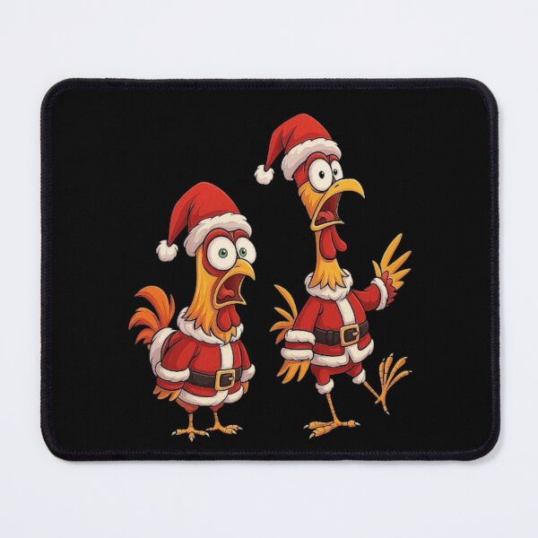 Item preview, Funny Christmas Chickens in Santa Suits – Hilarious Holiday Cartoon Art designed and sold by love3617.