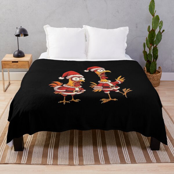 Item preview, Funny Christmas Chickens in Santa Suits – Hilarious Holiday Cartoon Art designed and sold by love3617.