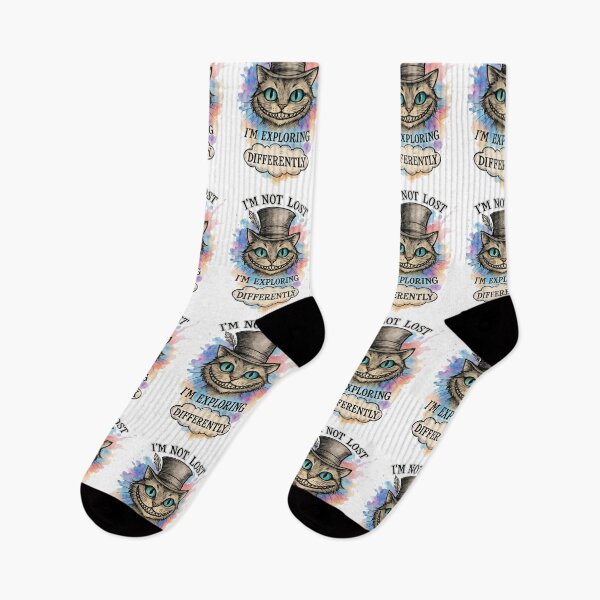 Item preview, I'm Not Lost – I'm Exploring Differently (Cheshire Cat Inspired) designed and sold by ClearPulse.