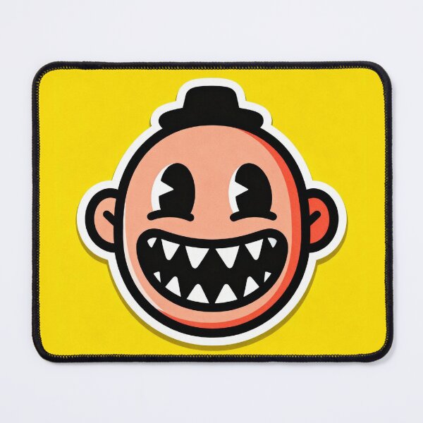 Item preview, Smiling Monster Face – Creepy Cute Sticker designed and sold by Ongoing3007.