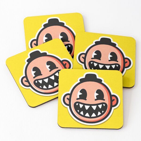 Item preview, Smiling Monster Face – Creepy Cute Sticker designed and sold by Ongoing3007.