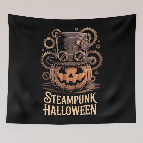 Item preview, Steampunk Halloween Jack O Lantern Pumpkin Face designed and sold by Moon-Ape.