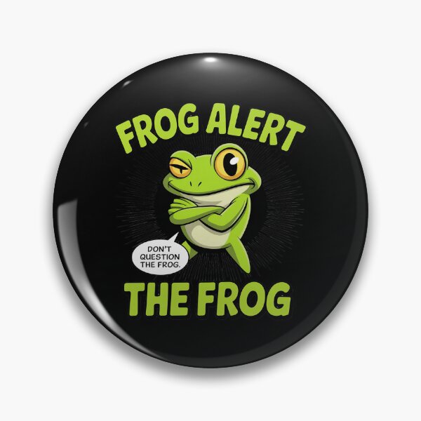 Artikelvorschau, Lustiger Frosch-Alarm: Stell dem Frosch keine Fragen entworfen und verkauft von KingsLife1994.