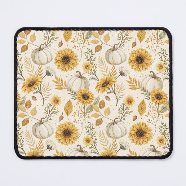 Item preview, Aesthetic fall design with golden sunflowers and pumpkins designed and sold by Merrylands Artshop.