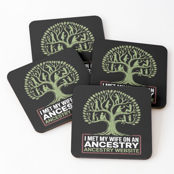 Item preview, Funny Genealogy Marriage Joke I Met My Wife Through Ancestry designed and sold by KingsLife1994.