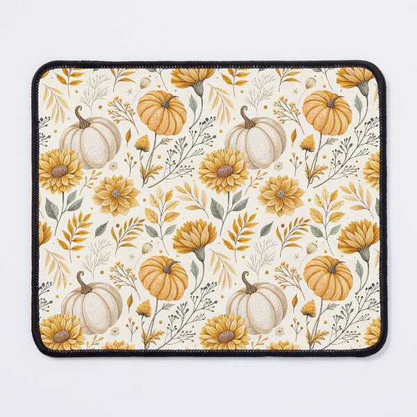 Item preview, Aesthetic fall design with amber sunflowers and pumpkins designed and sold by Merrylands Artshop.