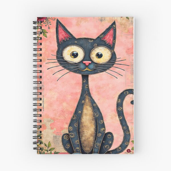 Item preview, Cute Abstract Cat with Big Eyes designed and sold by Huskyyy Designs.